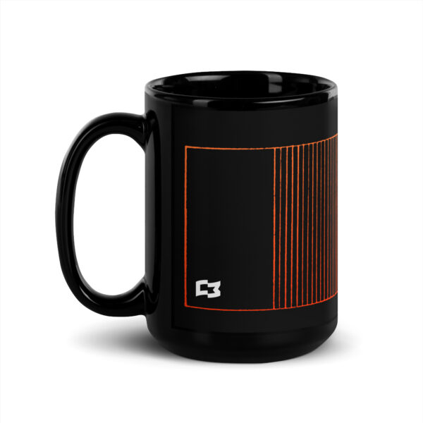 Milemarker Black Glossy Mug - Image 2